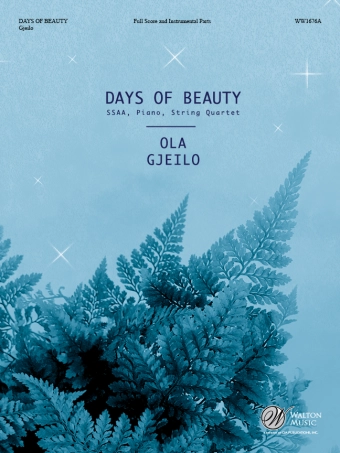 Days of Beauty - Bronte/Gjeilo - String Quartet Accompaniment - Score/Parts