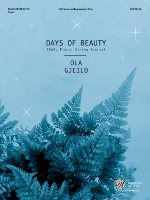 Walton - Days of Beauty - Bronte/Gjeilo - String Quartet Accompaniment - Score/Parts