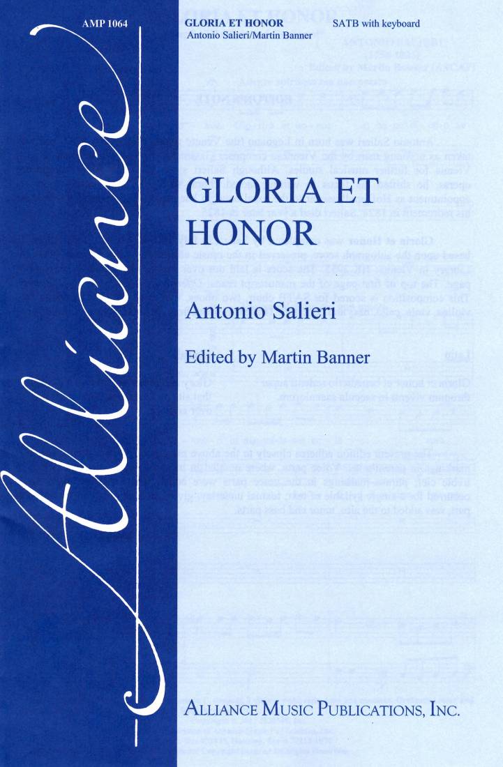 Gloria et Honor - Salieri/Banner - SATB