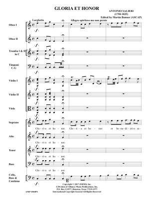 Gloria et Honor - Salieri/Banner - Orchestral Accompaniment