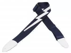2 Inch Nylon Strap with Lightning Bolt - Navy