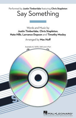 Hal Leonard - Say Something - Timberlake/Stapleton/Huff - ShowTrax CD