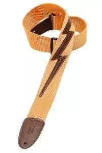 2 Inch Nylon Strap with Lightning Bolt - Tan