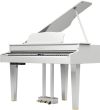 Roland - GP607 Digital Grand Piano - Polished White w/ Bench