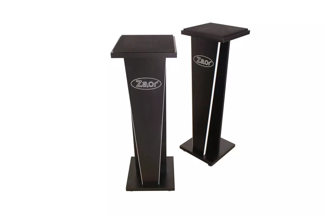 Miza V Fixed Stand, 36\'\' (Pair) - Black
