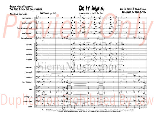 Do It Again - Becker/Fagan/Sturm - Jazz Ensemble - Gr. Advanced
