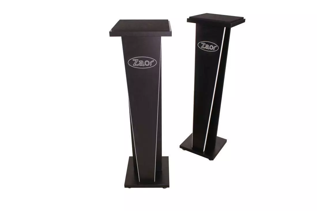 Miza V Fixed Stand, 42\'\' (Pair) - Black