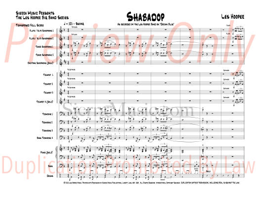 Shabadop - Hooper - Jazz Ensemble - Gr. Medium-Advanced
