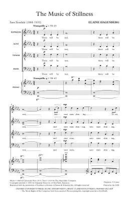 The Music of Stillness - Teasdale/Hagenberg - SATB