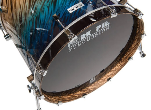 USA Custom Birch 3-Piece Shell Pack (22,12,16) - Blue Fade Dip