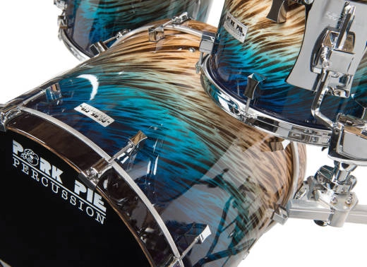USA Custom Birch 3-Piece Shell Pack (22,12,16) - Blue Fade Dip