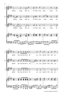 Das Grosse Halleluja (The Great Hallelujah) - Schubert/May - SSA