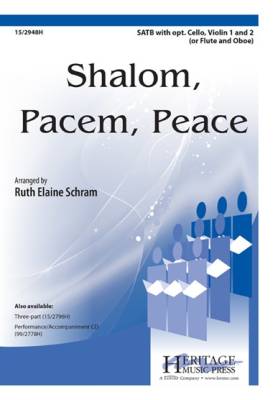 Heritage Music Press - Shalom, Pacem, Peace - Schram - SATB