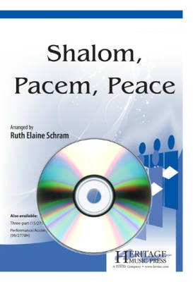 Shalom, Pacem, Peace - Schram - Performance/Accompaniment CD