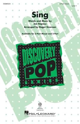 Hal Leonard - Sing (from Sesame Street) - Raposo/Emerson - 3pt Mixed