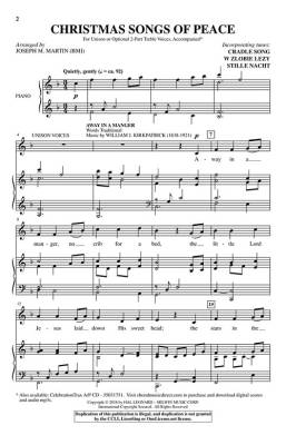 Christmas Songs of Peace - Martin - Unison/2pt