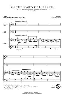 For the Beauty of the Earth - Pierpoint/Leavitt - SATB