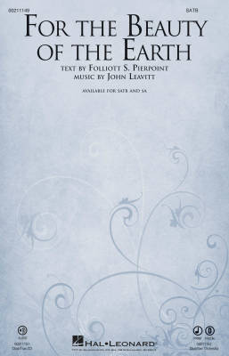 For the Beauty of the Earth - Pierpoint/Leavitt - SATB