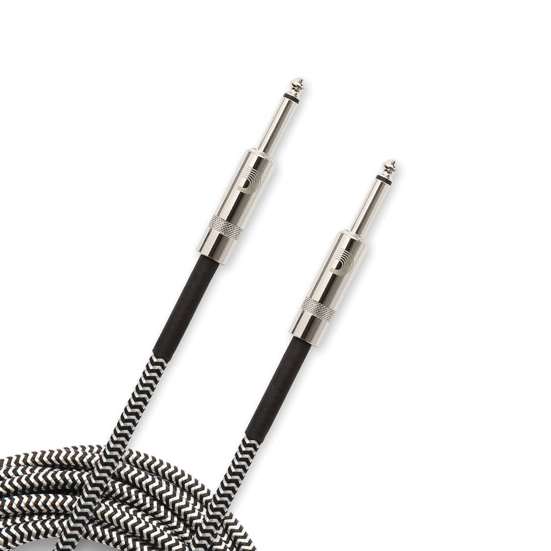 PW-BG-20BG Custom Series Braided Instrument Cable, Black-Grey - 20ft