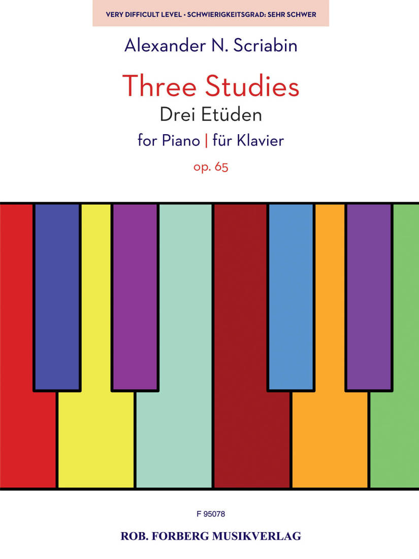 Three Studies for Piano, Op. 65 - Scriabin - Book