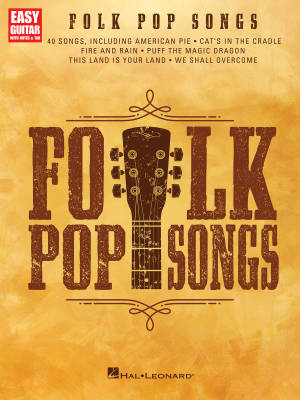 Folk Pop Songs: Easy Guitar with Notes & Tab - Book