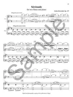 Three Duos for Two Flutes and Piano - Briccialdi/Wincenc/Petrucci -