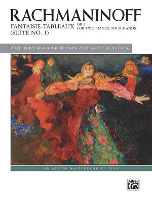 Alfred Publishing - Fantaisie-tableaux (Suite No. 1), Op. 5 - Rachmaninoff/Hinson/Nelson - Piano Duet (2 Pianos, 4 Hands)