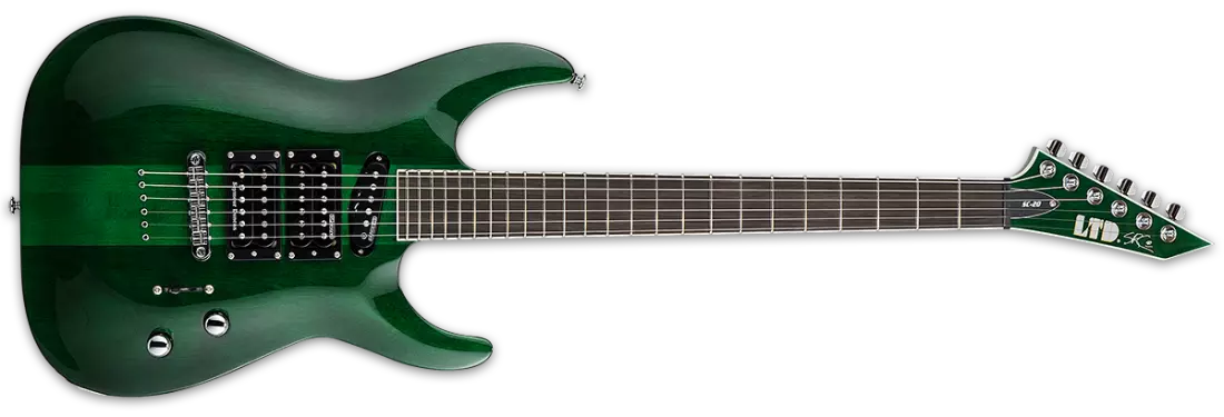 LTD SC-20 Stephen Carpenter 6-String Electric Guitar - See Thru Green