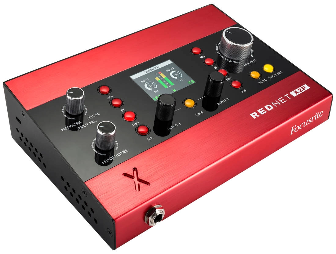 RedNet X2P 2x2 Dante Audio Interface w/ Red Evolution Mic Pres