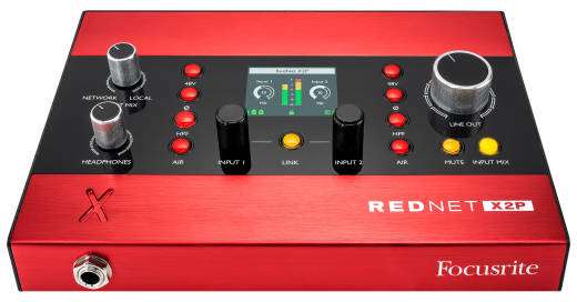 RedNet X2P 2x2 Dante Audio Interface w/ Red Evolution Mic Pres