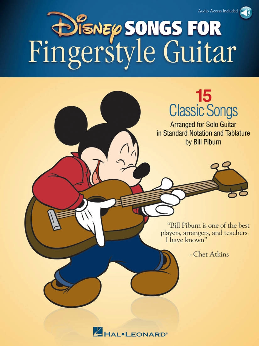 Disney Songs for Fingerstyle Guitar - Piburn - Guitar TAB - Book/Audio Online