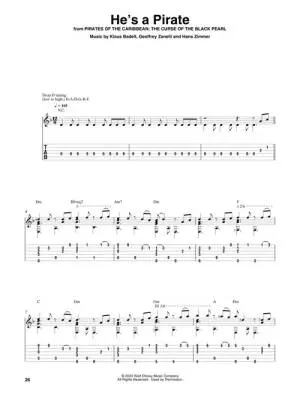 Disney Songs for Fingerstyle Guitar - Piburn - Guitar TAB - Book/Audio Online