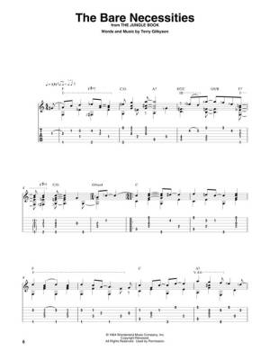 Disney Songs for Fingerstyle Guitar - Piburn - Guitar TAB - Book/Audio Online