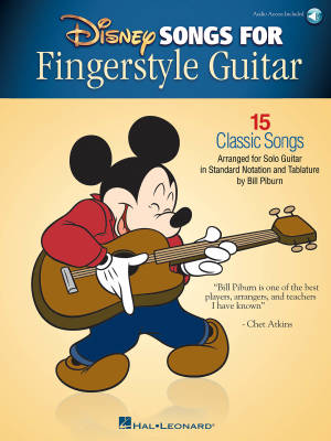 Hal Leonard - Disney Songs for Fingerstyle Guitar - Piburn - Guitar TAB - Book/Audio Online