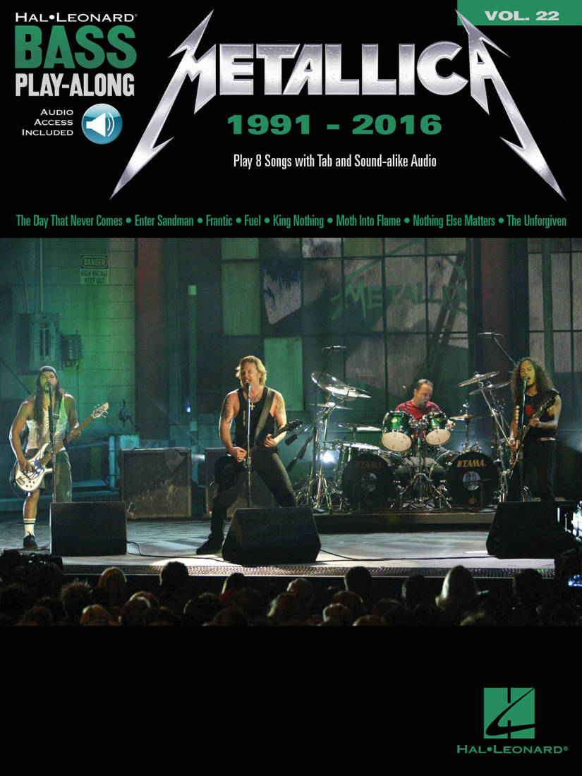 Metallica: 1991-2016: Bass Play-Along Volume 22 - Bass Guitar TAB - Book/Audio Online