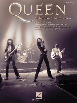 Queen: For Singers with Piano Accompaniment - Book