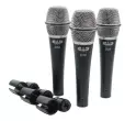 CAD Audio - D38 Supercardioid Dynamic Vocal Microphones - 3 Pack w\/ Case and Clips