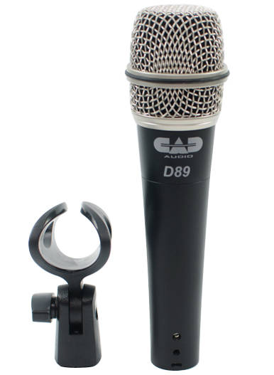 D89 Supercardioid Dynamic Instrument Microphone w/ Clip and Case