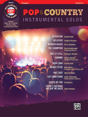 Alfred Publishing - Pop & Country Instrumental Solos - Galliford - Trumpet - Book/CD