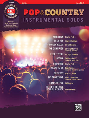 Alfred Publishing - Pop & Country Instrumental Solos - Galliford - Violin - Book/CD