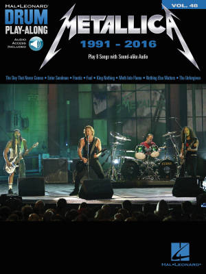 Metallica: 1991-2016: Drum Play-Along Volume 48 - Book/Audio Online