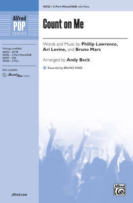 Alfred Publishing - Count on Me - Mars/Beck - 3pt Mixed/SAB