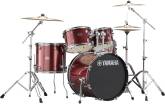 Yamaha - Rydeen 5-Piece Drum Kit (20,10,12,14,SD) with Hardware, Cymbals and Throne - Burgundy Glitter