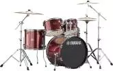 Yamaha - Rydeen 5-Piece Drum Kit (20,10,12,14,SD) with Hardware, Cymbals and Throne - Burgundy Glitter