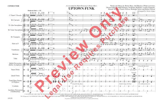 Uptown Funk - Lopez - Marching Band - Gr. 3
