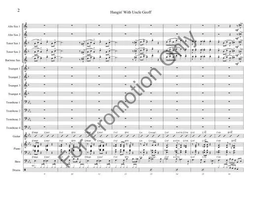 Hangin\' With Uncle Geoff - York-Slader - Jazz Ensemble - Gr. Medium