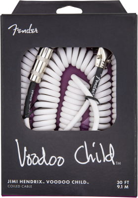 Jimi Hendrix Voodoo Child Cable, 30 ft - White
