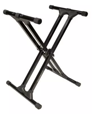 Double Braced Keyboard Stand - Black
