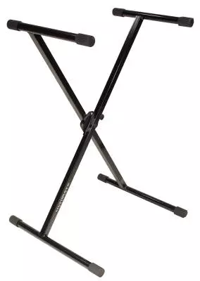 Single Braced Keyboard Stand - Black