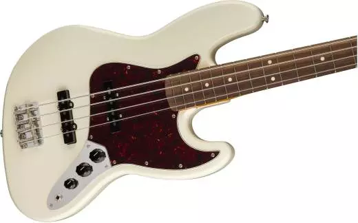 Classic Series\'60s Jazz Bass laqu, touche Pau Ferro, Olympic White